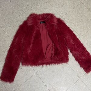 Cider Red Fur Coat
